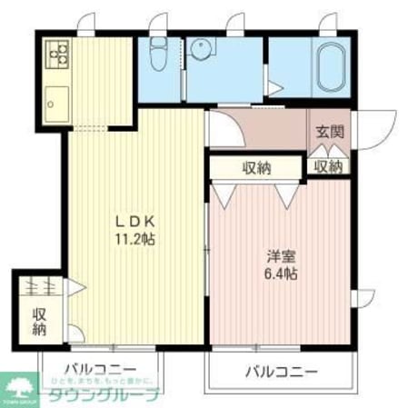 メゾンオランジュの物件間取画像